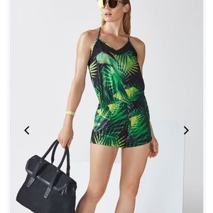 Palm print romper size medium